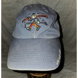 Women's "Life Is Good" Embroidered Ball Cap, Jake Carrying Skis